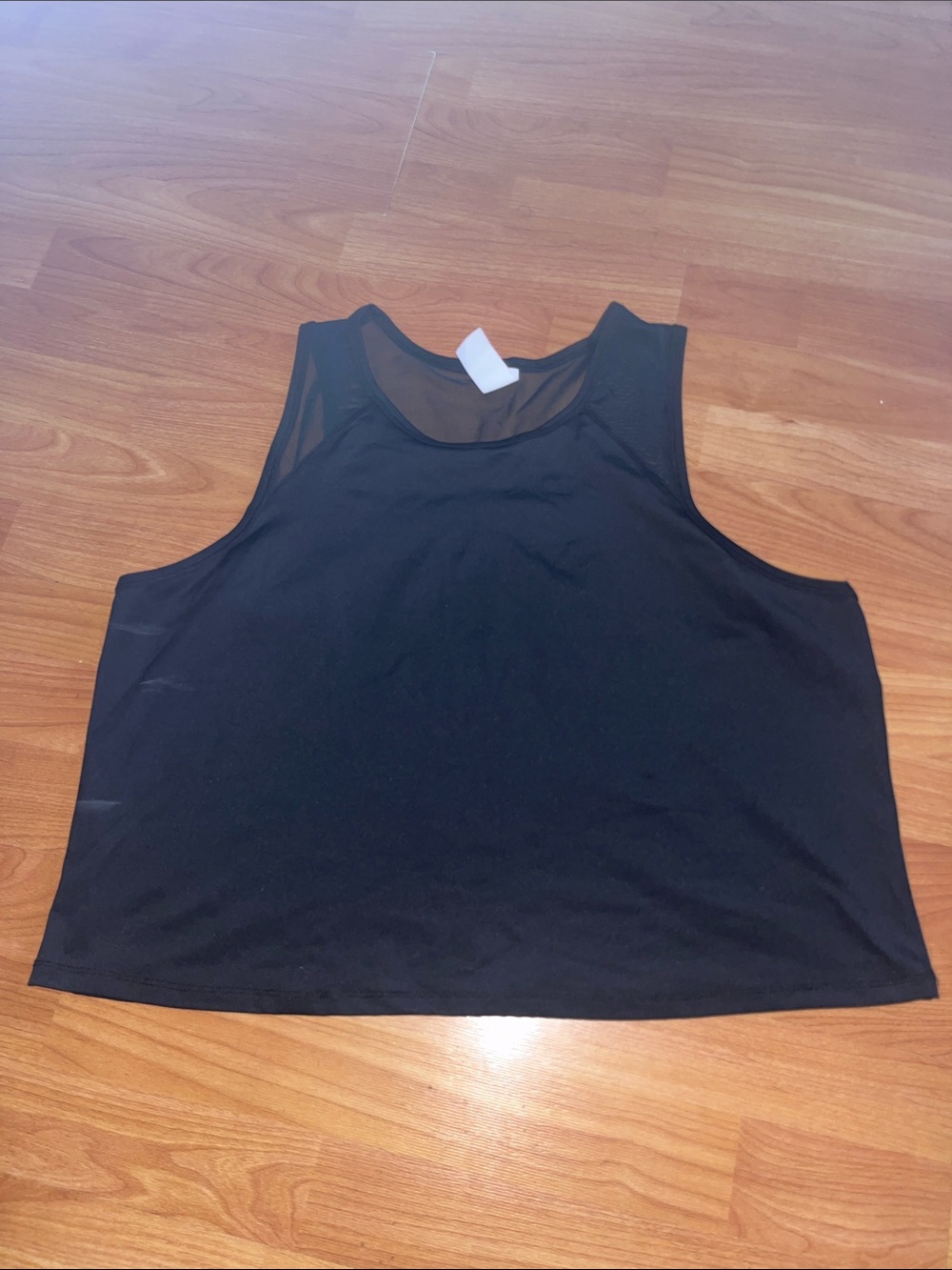 SO Black Mesh-Back Women's Tank Top